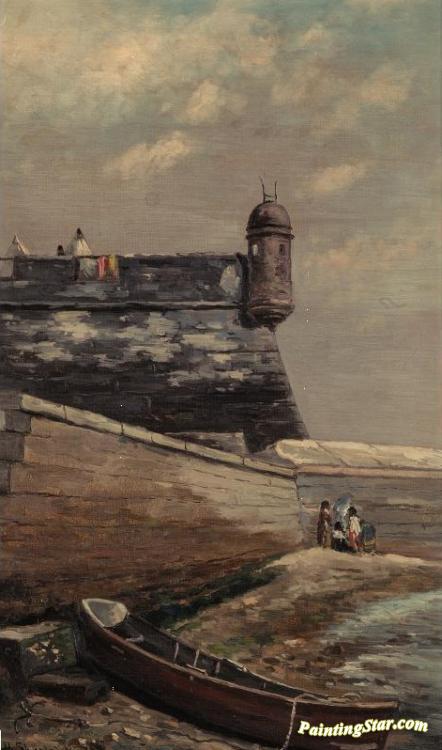 Watch Tower, Fort Marion, St. Augustine Artwork by Frank Henry Shapleigh