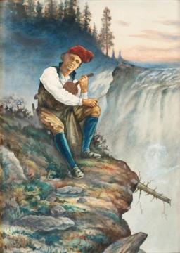 The Evil Spirit By The Water, 1888 Artwork by Johan Tiren