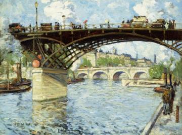 View Of The Seine (1909) Artwork by Jonas Lie