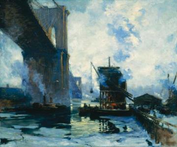 Morning On The River (ca. 1911-1912) Artwork by Jonas Lie