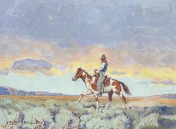 Evening In The Bad Lands, Montana Artwork by Carl Oscar Borg