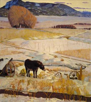 The Burro Artwork by Ernest Blumenschein