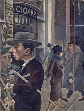 Street Scene (kurfürstendamm), 1925 Artwork by George Grosz