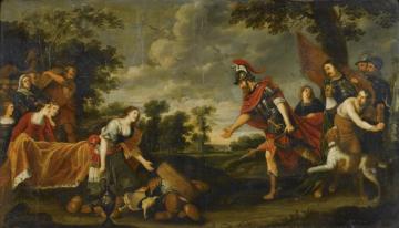 David And Abigail Artwork by Theodoor Rombouts