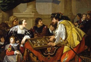 The Backgammon Players,1634 Artwork by Theodoor Rombouts