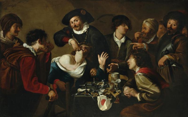 The Quack Tooth Puller, 1620-1625 Artwork by Theodoor Rombouts