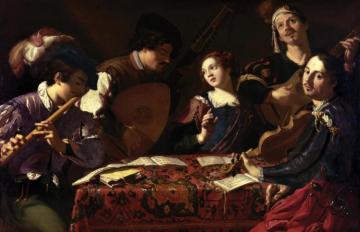 The Concert, Circa 1620 Artwork by Theodoor Rombouts