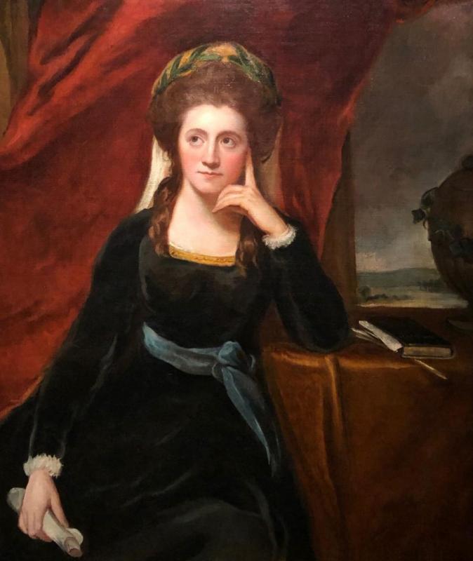 Portrait Of Mrs. Anna Seward, 1782 Artwork by George Romney