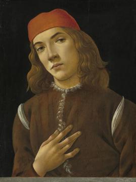 Portrait Of A Youth, C. 1482-1485 Artwork by Sandro Botticelli