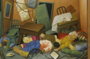 20.15 Hours Massacre, 2004 Artwork by Fernando Botero