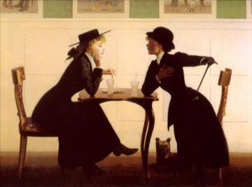The Discussion, 1900 Artwork by Harry Watrous