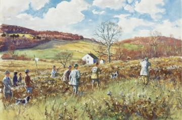 Springer Trials At Millbrook Artwork by Aiden Lassell Ripley