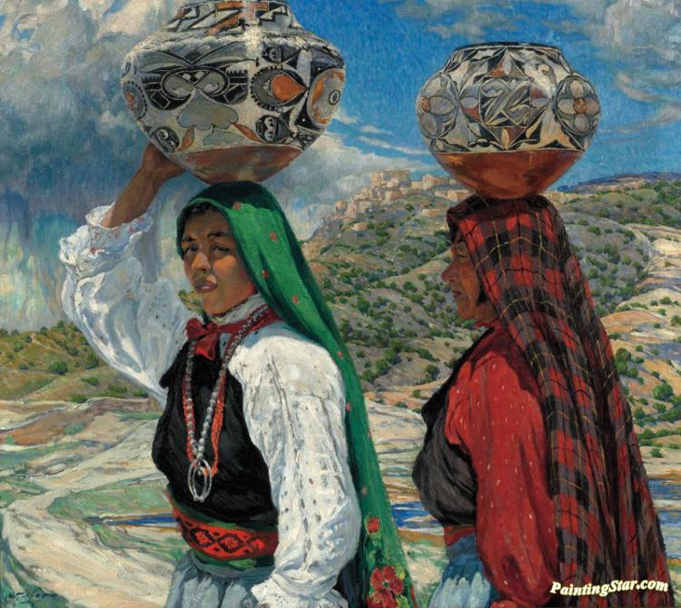 Her Daughter, 1917 Artwork by Walter Ufer