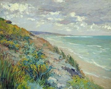 Cliffs By The Sea At Trouville Artwork by Gustave Caillebotte