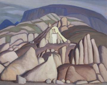 Eskimo Tent, Pangnirtung, Baffin Island Ii Artwork by Lawren Stewart Harris