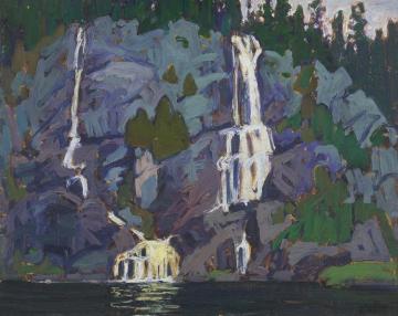 Water Falls, Agawa Canyon Artwork by Lawren Stewart Harris