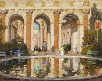 The Pool, Palace Of Fine Arts, San Francisco (court Of The Four Seasons), Circa 1915 Artwork by E. Charlton Fortune