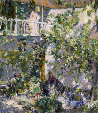 The Señora's Garden, Circa 1918 Artwork by E. Charlton Fortune