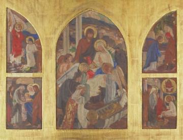 Preliminary Studies For A Triptych In Santa Sabina Dominican Sisters, San Rafael, 1938 Artwork by E. Charlton Fortune