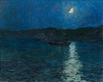 Clazomenes In Moonlight, 1913 Artwork by Henry Valensi