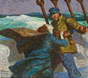 Rich And Strange, Story Illustration For "rich And Strange" By Edith Barnard Delano, Ladies'home Journal, September 1923 Artwork by Harvey T. Dunn