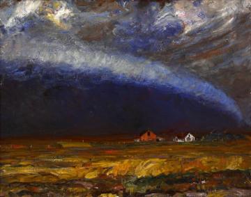 Storm Front Artwork by Harvey T. Dunn