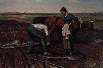 The Stone Boat Artwork by Harvey T. Dunn