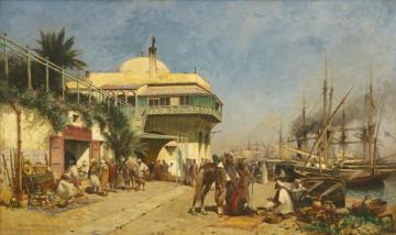 The Port Of Algiers Artwork by Alfred Wordsworth Thompson