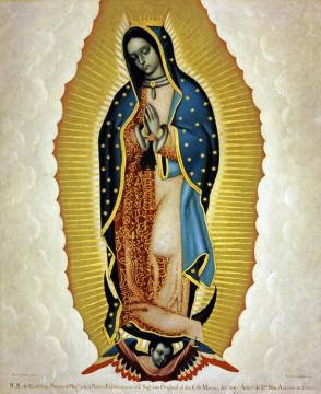 La Virgen De Guadalupe Artwork by Miguel Cabrera