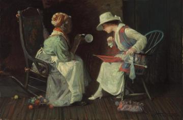 Reading The Tea Leaves Artwork by Harry Roseland