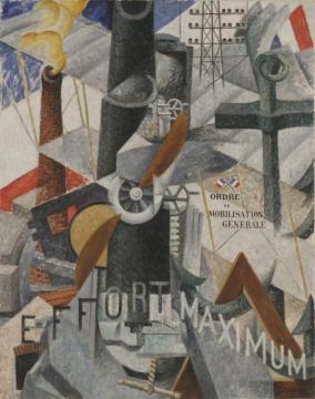 Visual Synthesis Of The Idea: "war", 1914 Artwork by Gino Severini