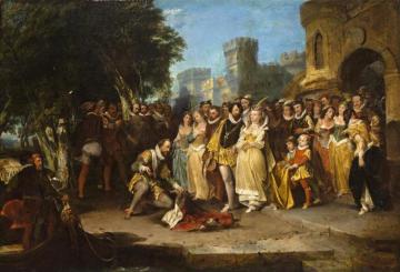 Sir Walter Raleigh And Queen Elizabeth, 1854 Artwork by Peter Frederick Rothermel