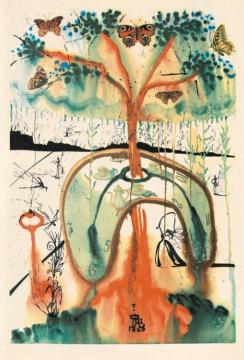 Down The Rabbit Hole, 1969 Artwork by Salvador Dalí