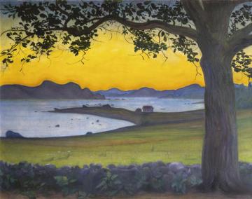From VÆrvÅgen, The Fisherman's Cottage, 1921 Artwork by Harald Oskar Sohlberg