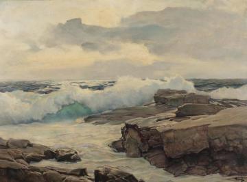 Evening Light Artwork by Frederick Judd Waugh