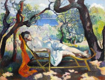 The Rocking Chair Artwork by Henri Manguin