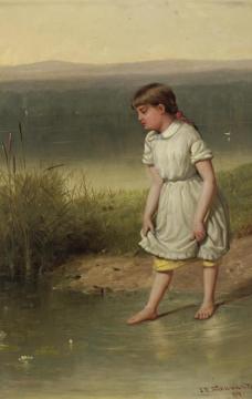 Pond Lilies Artwork by Junius Brutus Stearns