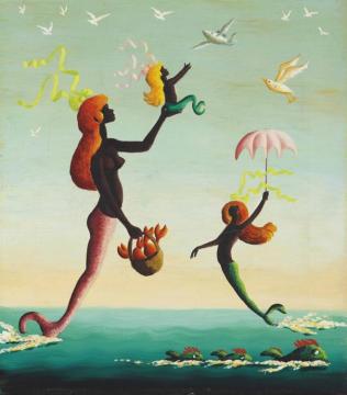 Flying Fish Artwork by Orville Bulman