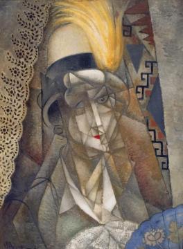 The Yellow Feather, 1912 Artwork by Jean Metzinger