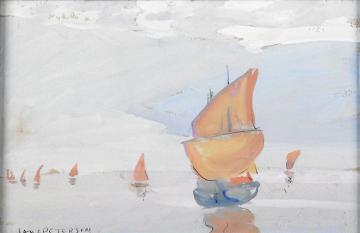 Untitled (sailboats), Ca. 1937 Artwork by Jane Peterson