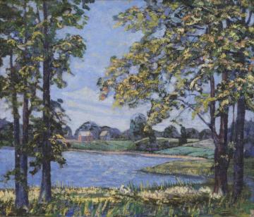 Spring Landscape, Circa 1927 Artwork by Elisabeth Chant