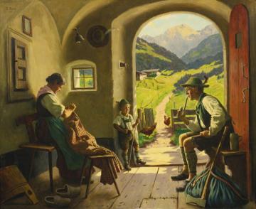 Summer In The Tyrol Artwork by Emil Rau