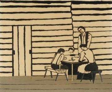 Family Supper, 1946 Artwork by Horace Pippin