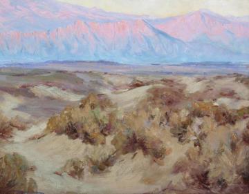 Desert Sunset, Thought To Be Palm Springs Artwork by Jean Mannheim