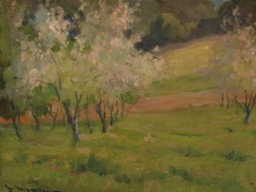 Springtime Orchard Artwork by Jean Mannheim