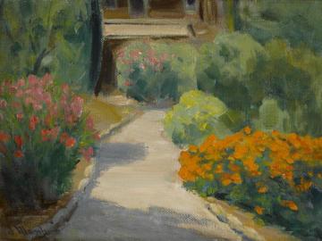 The Garden At The Mannheim Home Artwork by Jean Mannheim