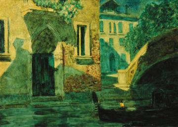 Gondola Sul Canal Grande A Venezia Artwork by Rodolfo Paoletti