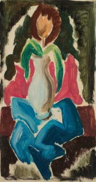 Still Life, Flower Artwork by Thomas Hart Benton