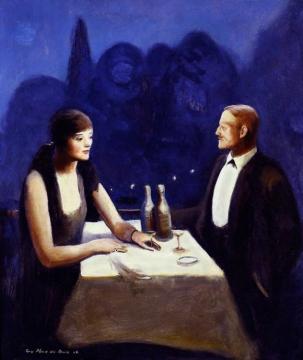 Café Madrid (mr. And Mrs. Chester Dale), 1926 Artwork by Guy Pene Du Bois