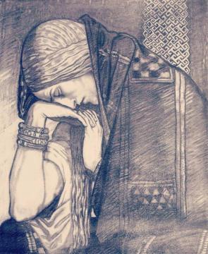 Deirdre Of The Sorrows Artwork by John McKirdy Duncan